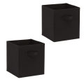 Pack of 2 Foldable Storage Cubes Organizer Basket Bin Storage Boxes Storage Container with Handles for Toy Storage Box. 