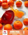 Manual Hand Orange Juicer With Transparent Bowl. 