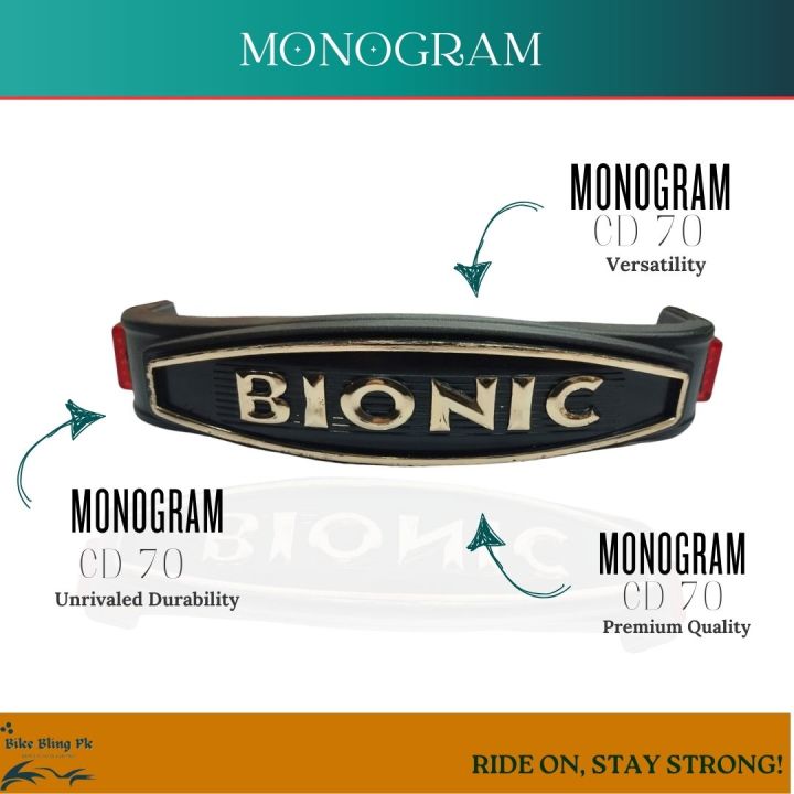 Bionic front monogram for bike | Best quality monogram