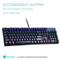 Mechanical Keyboard-Backlit Wired Gaming Keyboard-104 Keys with Preset and Customizable Lighting Effects for PC  Gamers-Pro Gamers. 