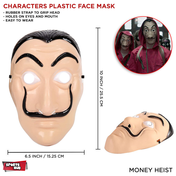 Money Heist Mask Salvador Dali La Casa De Papel Popular Movies Unisex Halloween Weird Horror Party Cosplay Mask For KIds