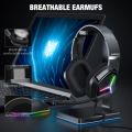 ONIKUMA X9 Professional Wired Gaming Headset with Mic and Noise Canceling Gaming Headphone Wired Blue Light for PS4 PS5 PC XBOX. 