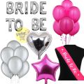 Pink & Silver Bride to Be Decoration Full Set for Bridal Shower. 