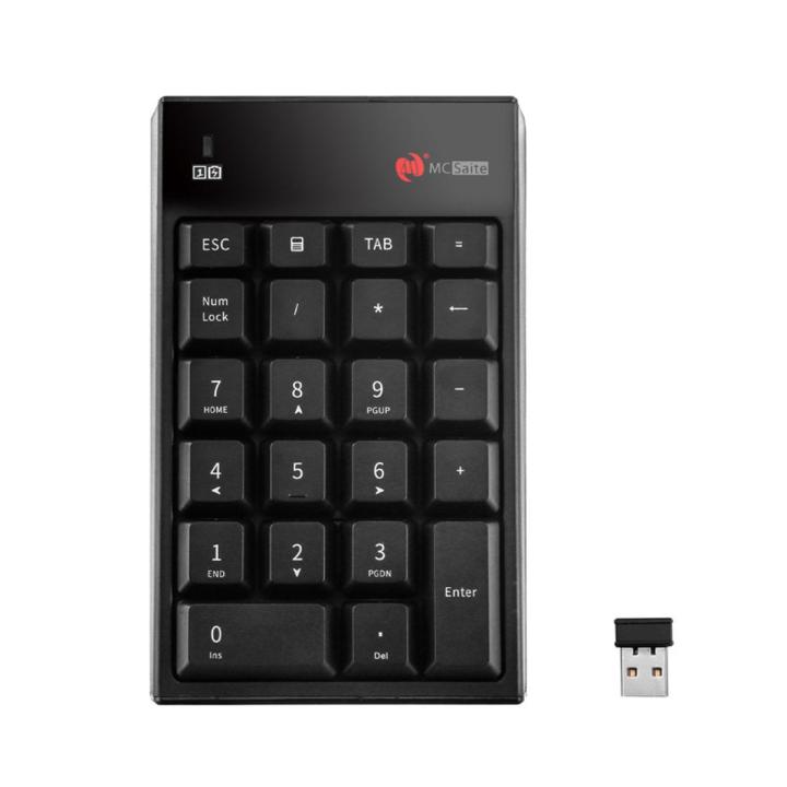 Wireless numeric keypad 22-key with ESC calculator TAB = function key wireless keyboard