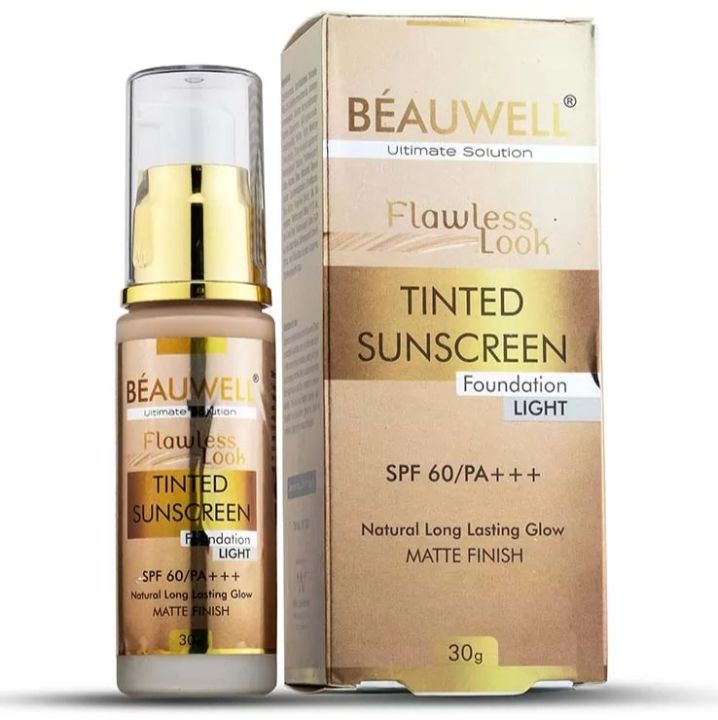 BEAUWELL TINTED SUNSCREEN FOUNDATION SPF60/PA +++ | 30ml