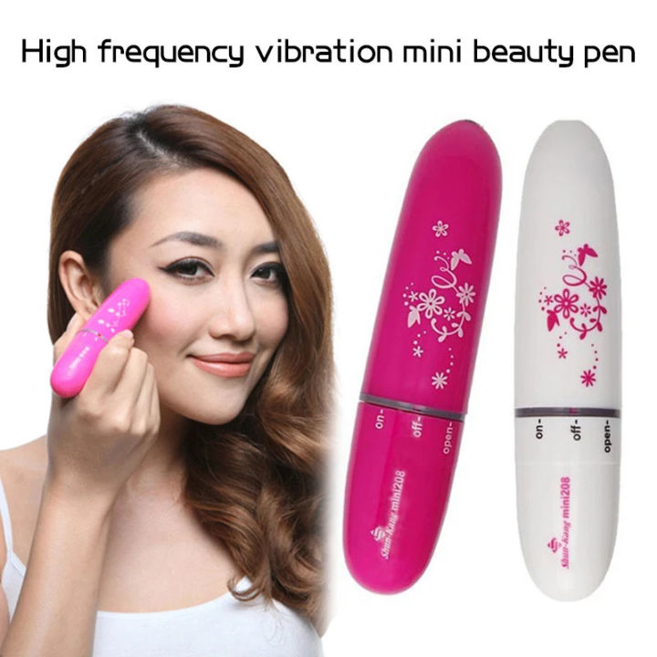 Mini Face Massage Pen Acupoint Massager Electric Eyes Wrinkle Remover Massager Pen Dark Circles Removing Pen Portable BEAUTY ELECTRIC MASSAGER