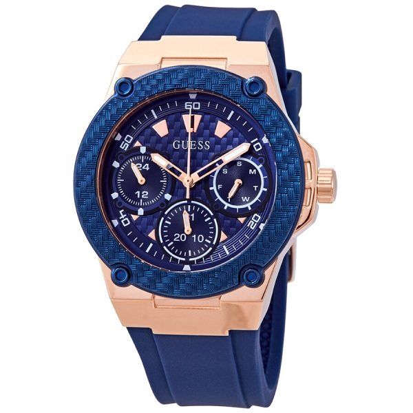 Guess W1094L2 Silicone Strap Wrist Watch For Women