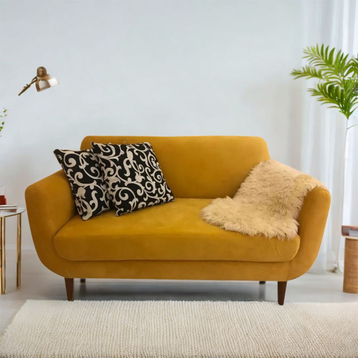 2 seater sofa/ bedroom sofa/ lounge sofa/ Two seater sofa/ New two seater sofa/ customize colors available/ sofa with two cussions/