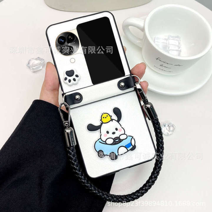 Suitable for Oppofindn3flip phone full foreskin portable N2flip protective case with skin pattern dirt resistant cartoon