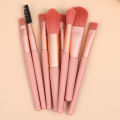 8Pcs Mini Size Makeup Brushes Pcs Mini Travel Portable Soft Makeup Brushes Set Eye Shadow Foundation Powder Eyelash Lip Concealer Blush Make Up Brush Set. 