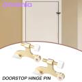 Unique Rubber Tip Door Stop 2pcs Satin Nickel Door Stopper with Adjustable White Rubber Bumper Tips Easy Installation Durable Hinge Pin Door Stop Doorstop Hinge Pin. 