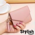 Women's Mini Wallets Short Tassel Pendant Wallet Coin Purses Clutch Money Bag Cute Female Wallet in Hand id Card Holders Clutch. 