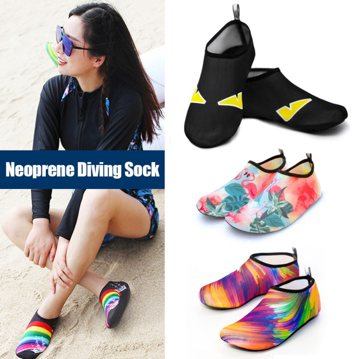 FG Cute Men Women Diving Socks, 3mm Neoprene Diving Boots Beach Shoes , Scuba Snorkeling Swiming Summer Seaside Boots Wetsuit Prevent Scratche Warming Non-slip Yoga Socks