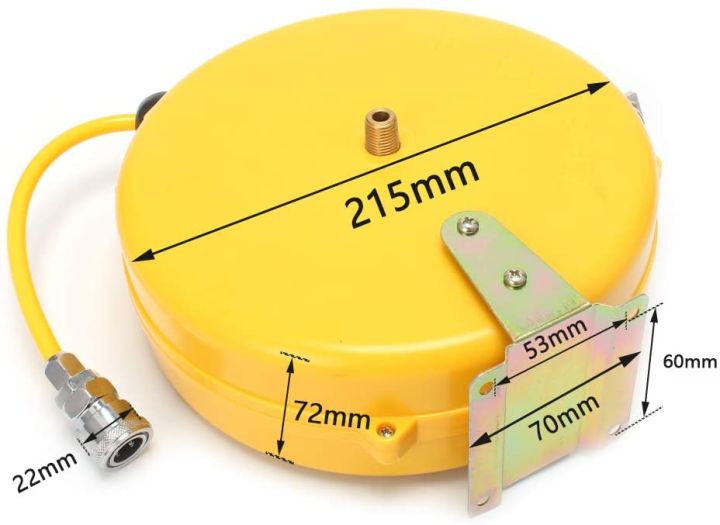 Mini%20Air%20Hose%20Reel%20with%201/4"%20x%2026%20ft%20Automatic%20Retractable%20Rubber%20Hose,%20Mini%20Telescopic%20Drum%20Hose%20PU%20Tube%20OD%208MM%20ID%205MM%201/4"%20Air%20Inlet%20-%20Image%202