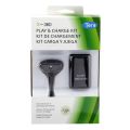 2 in 1 Charger Cable + Rechargeable Battery Pack for Xbox 360 Wireless Controller. 