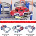 Railway Racing Track Play DIY Multi-layered Assembling City Racing Rail Car Children Vehicle Slide Train educate Gift. 