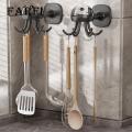 Kitchen Utensil Hook 360 Rotatable Jellyfish Hanger with 6 Hooks Multi-functional Kitchen Utensil Storage Hook Holder Organizer for Home less Than Utensil Organizer Holder. 