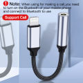 [BlueTooth] BlueWow 09UL Lightning to 3.5mm Jack AUX Phone Cable for iphone 11 pro max 3.5mm Lightning Headphones Audio Adapter Splitter for iphone (support call function). 