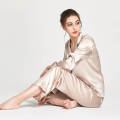 100% Pure Satin Silk Pajama Set for Women & Girls - Contrast Piping, Soft Nightwear, Customizable. 
