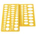 21Cm/25Cm New Ellipse Drafting Drawing Stencil Mechanical Ruler Oval Round Template DIY Drawing Rulers For Kids Students Office. 