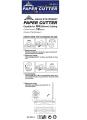 Jielisi 909-2 A4 Paper Trimmer / Paper Cutter Rotary Cutter, 10-sheet capacity for Home/Office -  ZTS. 