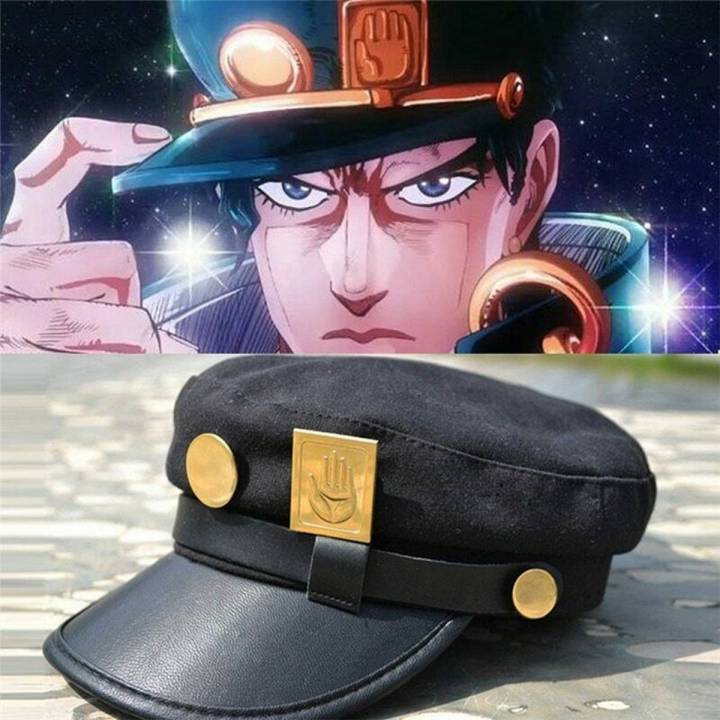 JoJo's Bizarre Adventure Joseph Army Military Jotaro Kujo Cap Hat Cosplay Costum