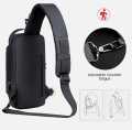 Bagzillas: Men's Anti-theft Waterproof Cross body Bag For Girls Cross Body Bag For Men Chest Shoulder Messenger Backpack USB Port With Num Lock Crossbody Bag. 