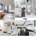 Kitchen Decoration Items For Shelf Marble Sheet Wallpaper Self Adhesive Wall Stickers Vinyl Kitchen Cabinet Cover Kitchen Items Black/White - 1 Roll. 