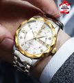 Original Luxury Men's Watch – Stainless Steel | Date & Day Display. 