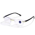 -cut Bifocal Progressive Anti-blue Eyewear Ultralight Reading Glasses G. 