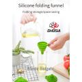 Silicone Funnel-Kitchen Gadgets Accessories Foldable Funnels for Water Bottle Liquid Transfer Food Grade. 