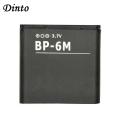 1100mAh Li-ion Replacement Battery BP-6M BP6M BP 6M Phone Batteries for Nokia 6233 6280 6288 9300 N73 N77 N93 N93S. 