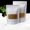 15x22 | White Kraft paper stand up Pouches food Grade (Pack of 15/25/50pcs)  kraft paper packaging bags food container, food Grade. 