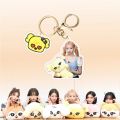 Korean Girl Group IVE New Acrylic Keychain Creative Trend KPOP Idol Support Surrounding Key Ring Pendant Gifts Jewelry Wholesale. 