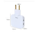 3 In 1 Universal Rotating Wall Socket and | 2 Pin Shoe Male Plug Switch | For Homes Offices Travel Kitchen. 