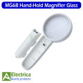 MG6B-4 4x 65mm Zoom Hand-Hold Magnifier Glass With Two LED Lights Exclamation Mark type Magnifier Battery not included by Electrica. 