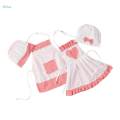 Newborn Baby Chef Costume Apron Chef Hat Baby Chef Outfit for Photography Girl L. 