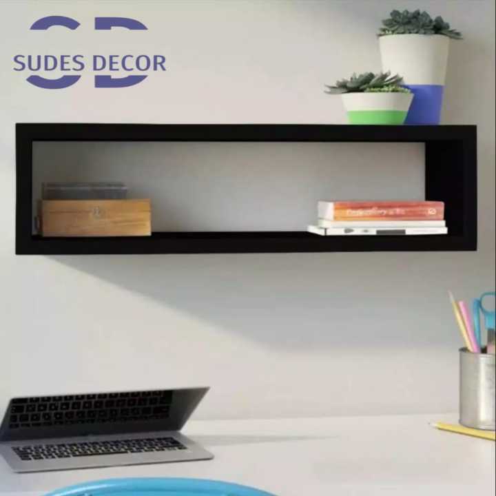 Wall Mount Floating Shelves Rectangular Shape Book Shelves Decorative