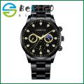 【BestGO】Fashion Sun Moon Star Diamond Men's Steel Band Watch Three Eyes Calendar Quartz Watch Men's. 