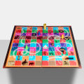 FB Gamez Ludo Board Game-Wooden Ludo Board-Extra Large 2 Feet Foldable Wood Board-Export Quality. 