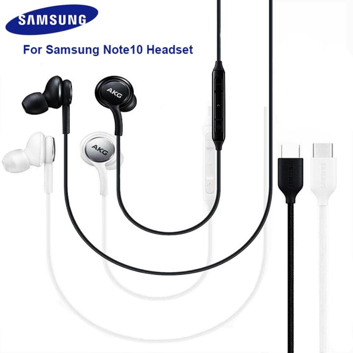 Samsung Earphones Original Type C Wired AKG In Ear Headphones With Mic Galaxy Note 20 Ultra S23 S22 S21 S20 Earphone Usb Tipe C