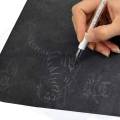 100 Sheets Carbon Paper, Black Graphite Paper for Tracing Patterns Onto Wood, Paper, Canvas, and Other Crafts Projects. 