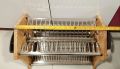 BTC Wooden Stainless Steel Open Dishwasher Rack with Drainer Tray. 