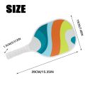 Ergonomic Cushion Grip Wooden Pickleball Paddles Ribbed Handle Colorful Pickle Ball Racket Lightweight Single Racket Pickleball Training Equipment Women. 