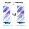 For Samsung Galaxy A55 5G 2Pcs Full Coverage Tempered Film for Galaxy a55 Samsung A55 2024 Screen Protector Glass Protector. 