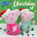 Original Peppa Pig Christmas set Kawaii Preschool Children Anime Plush Stuffed Doll Collect Baby Christmas Toys for Kids Gifts. 