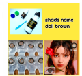 Shade name Doll Brown  Eye Contact Lens Multiple Eye care Lens. 