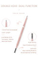 1.5mm Ultra Fine Double-Ended Eyebrow Pencil (Kemelo) Waterproof Sweat-proof Long Lasting Professional Eye Makeup For Women. 