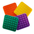 Alsimba Push Popit Bubble Silicone Toy for Kids - Approx. 7 inches - Square Yellow. 