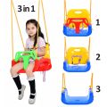 3 in 1 Kids Swing Seat, Toddler Infants to Teens High Back Full Bucket Swing Seat Detachable Safety Hanging Basket Swing Seat for Playground-Baby swing 3 in 1 Toddler Swings Infant Safety Hanging Basket Seat Kids Jhula. 